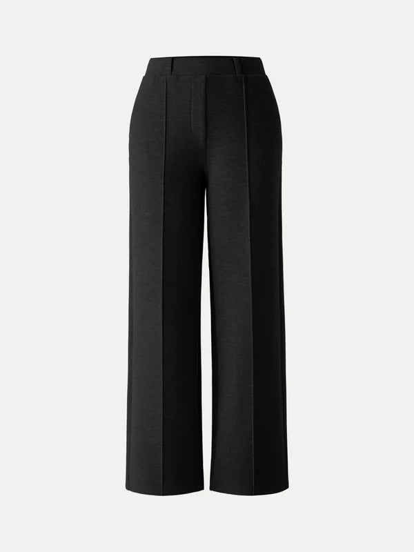 Pantalón recto de cintura alta y tiro alto