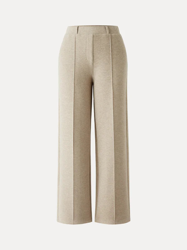 Pantalón recto de cintura alta y tiro alto