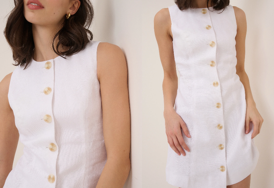 Mini vestido de Botones