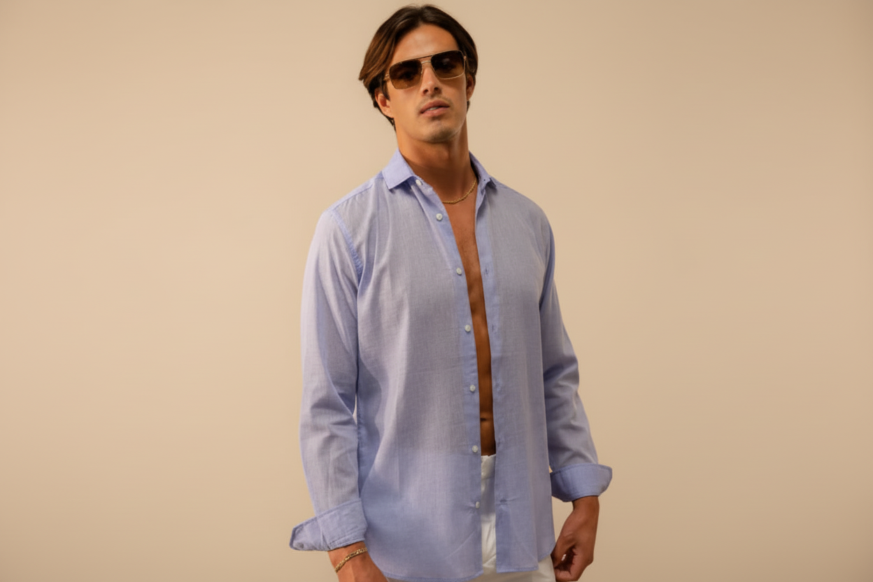 Camisa de lino estilo Alec