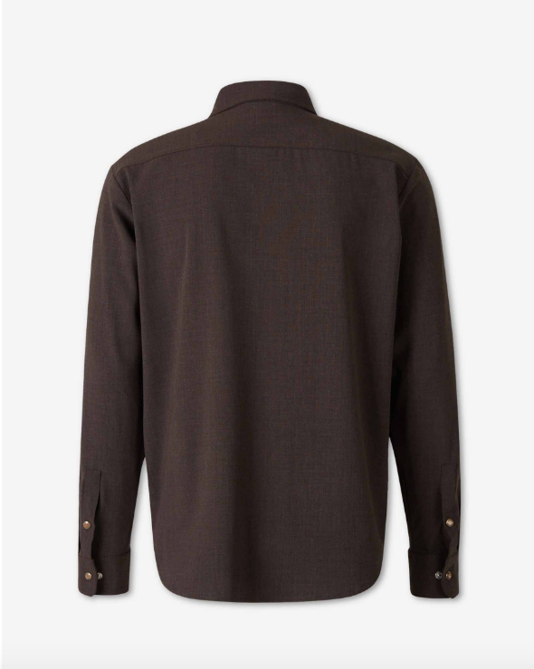 SERGINI | CAMISA DE LINO CON BOLSILLO