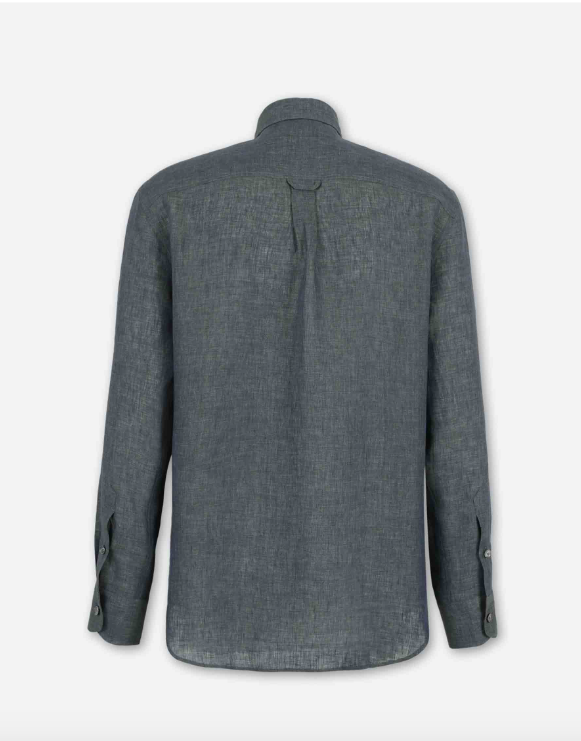 SERGINI | CAMISA DE LINO CON BOLSILLO
