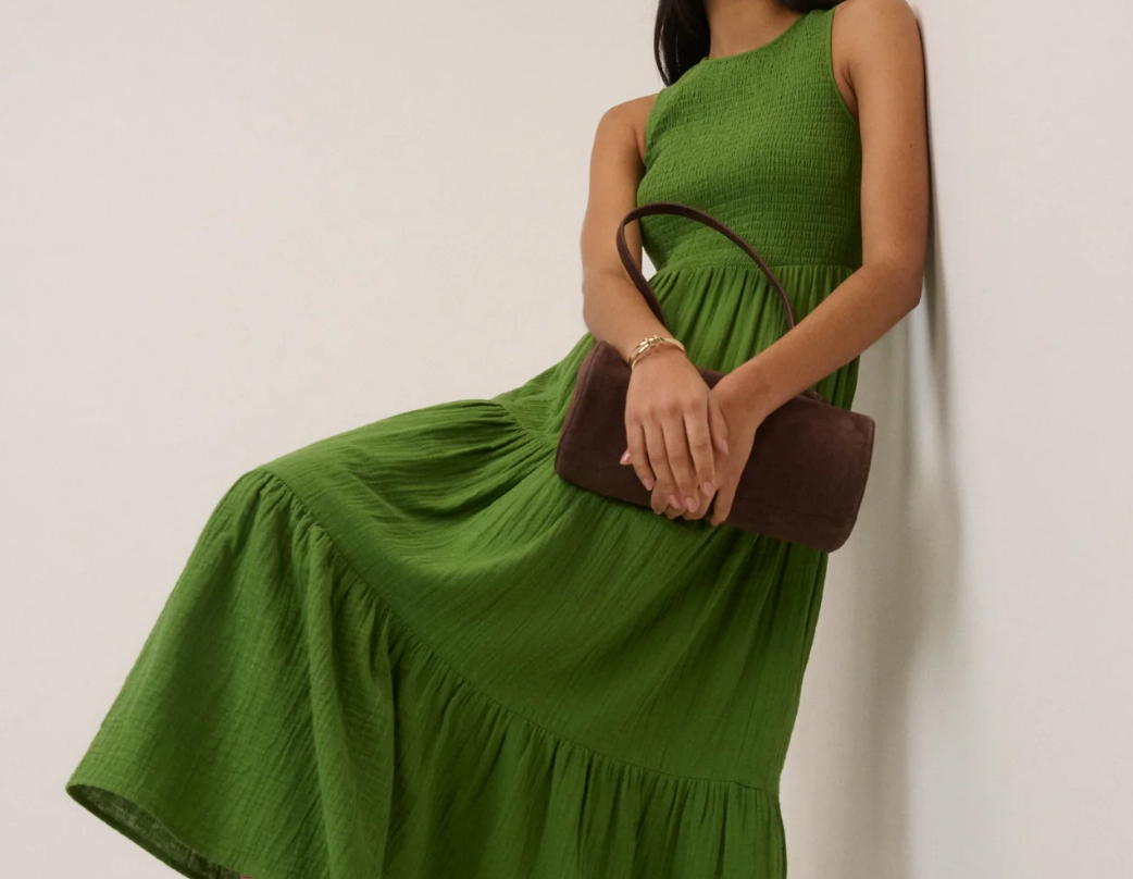 Vestido Lisan sin mangas escalonado