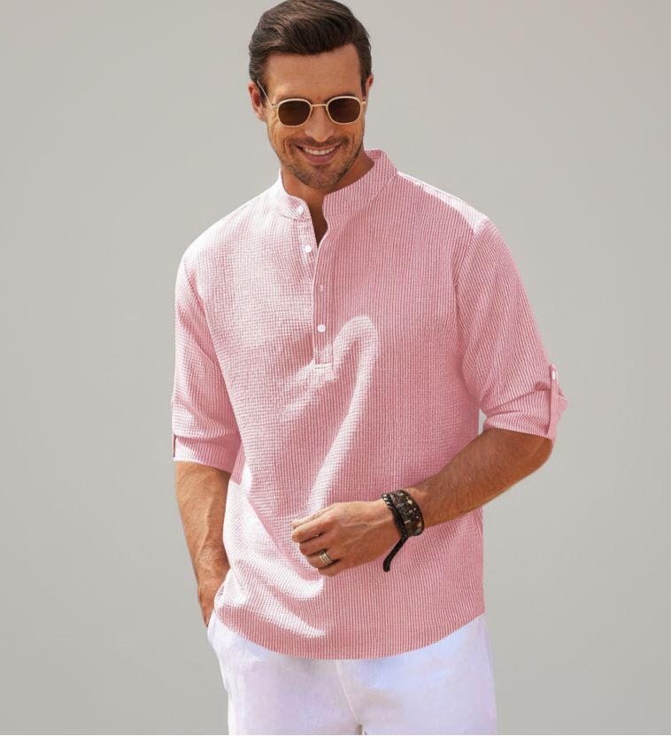 Camisa rosada casual