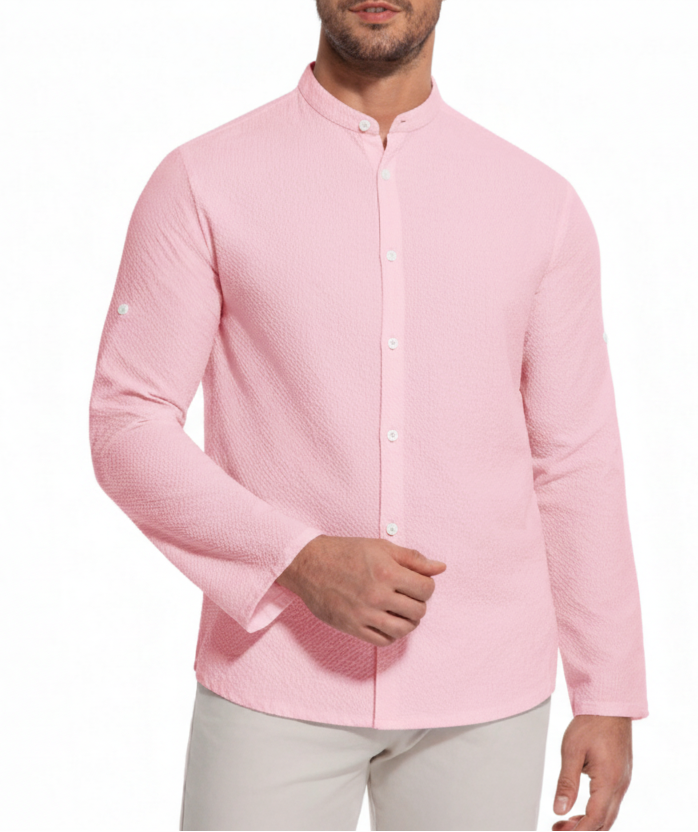 Camisa rosada casual