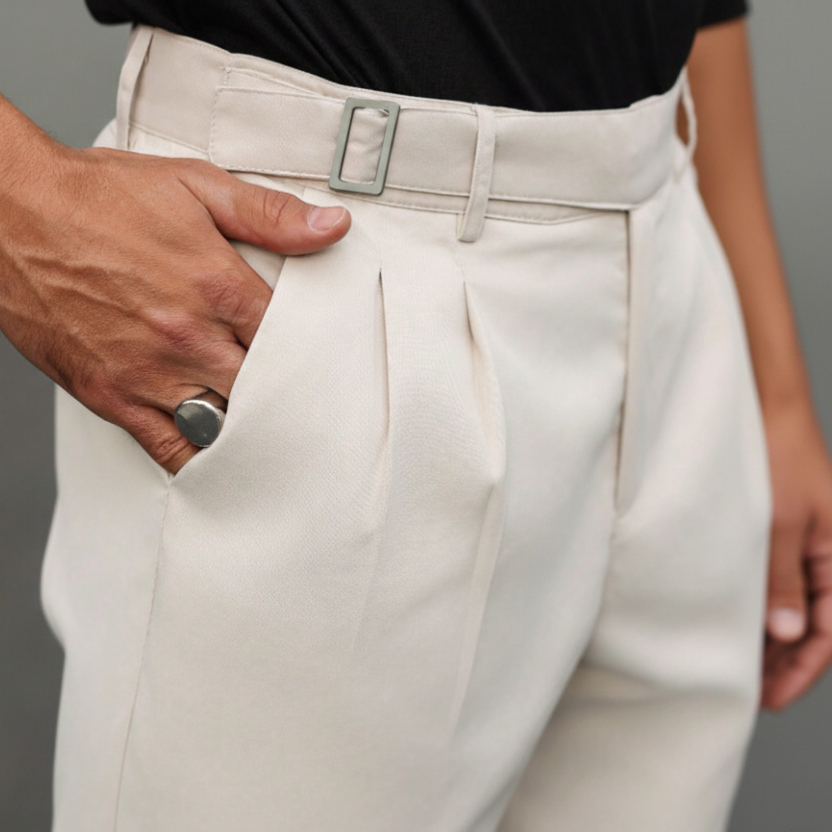 Pantalon casual minimalista